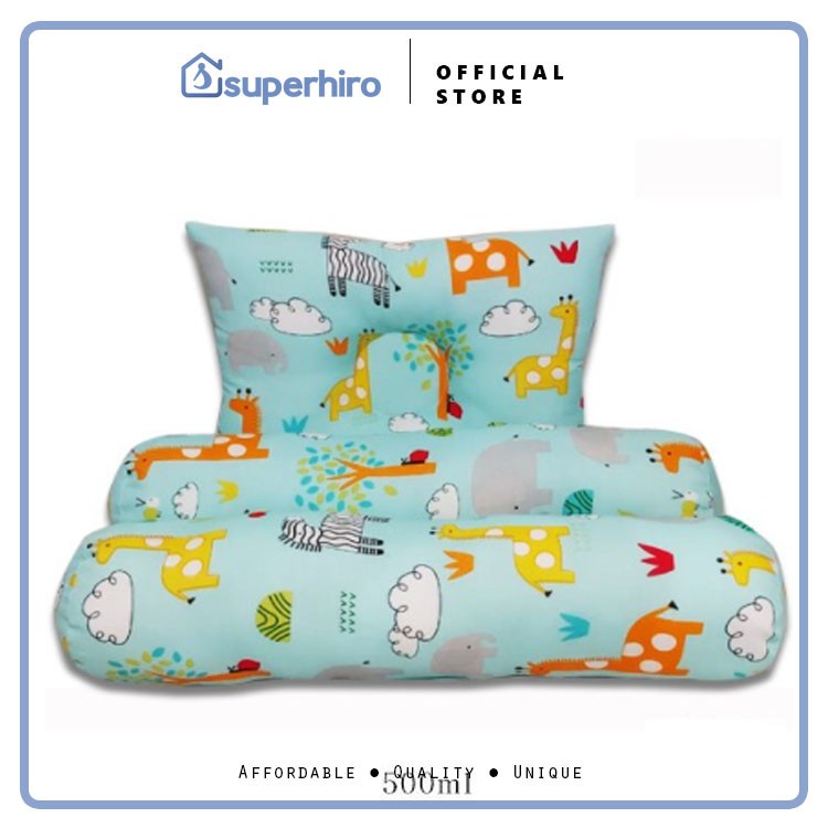 Bantal Guling Bayi Anti Peyang - 3in1 Set Perlengkapan Tidur Bayi