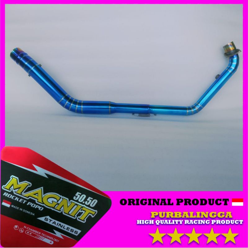 Pipa leher knalpot Bluemoon CBR Facelift 150 full cacing stainless header knalpot CBR 150 2021