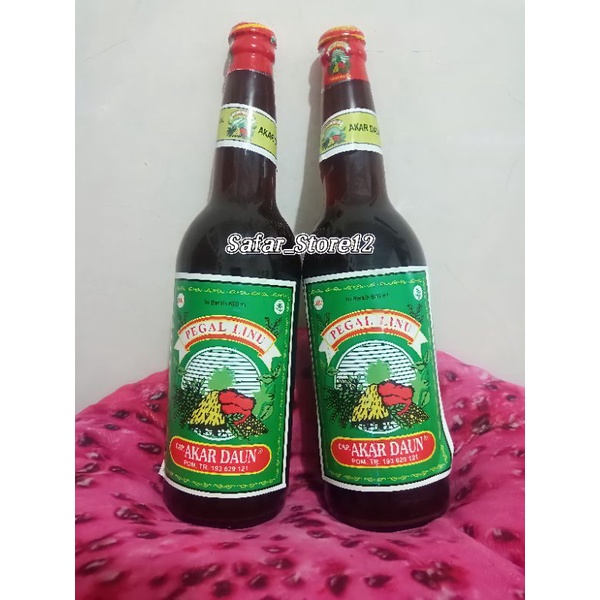 Jamu cap AKAR DAUN (pegal linu asam urat) 600ml (REPACK BOTOL PLASTIK)