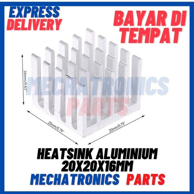 [DEV-9440] HEATSINK ALUMINIUM 20X20X16MM