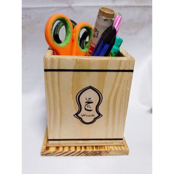 

Kotak Box Tempat Pulpen Pencil Spidol Kayu Jati Belanda Minimalis