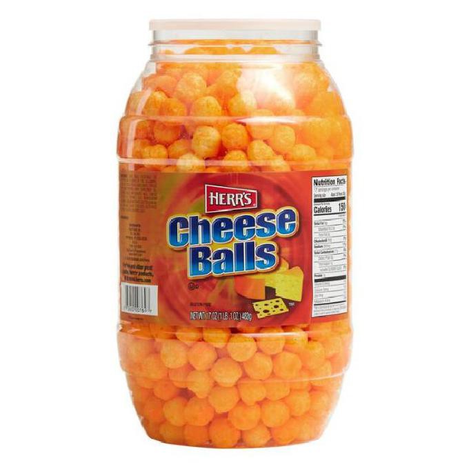 

TERBARU HERR'S CHEESE BALLS 482 GR | HERRS CHEESE BALLS