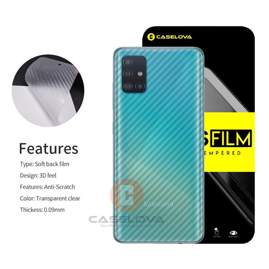 Garskin Back Skin Carbon Samsung Galaxy A51 A71 A70 A10s