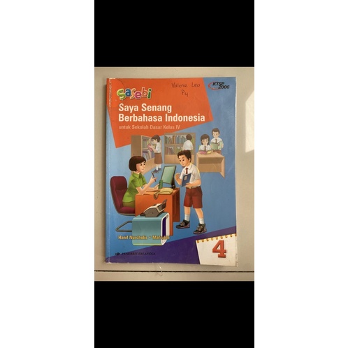 

Buku SASEBI saya senang berbahasa indonesia untuk kelas 4 SD