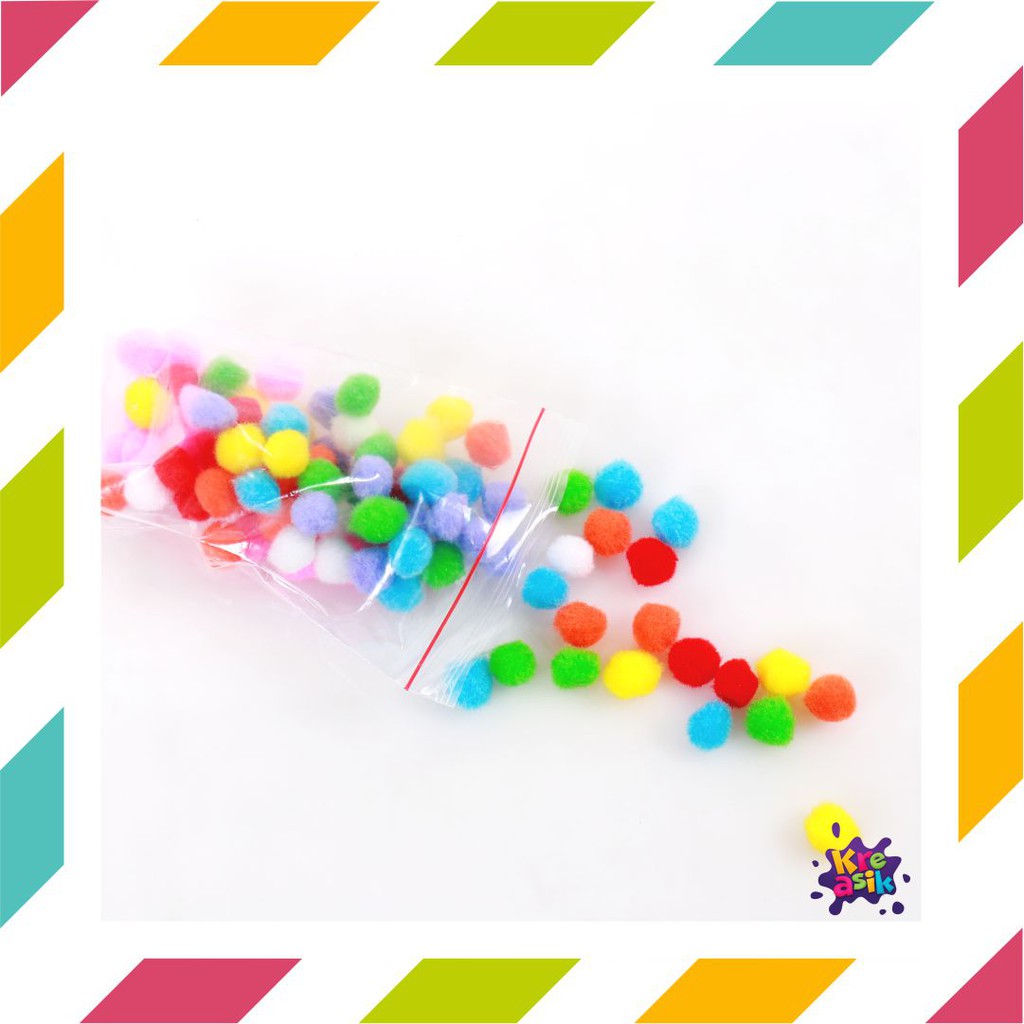 

Pom pom color 1 cm 100 pcs