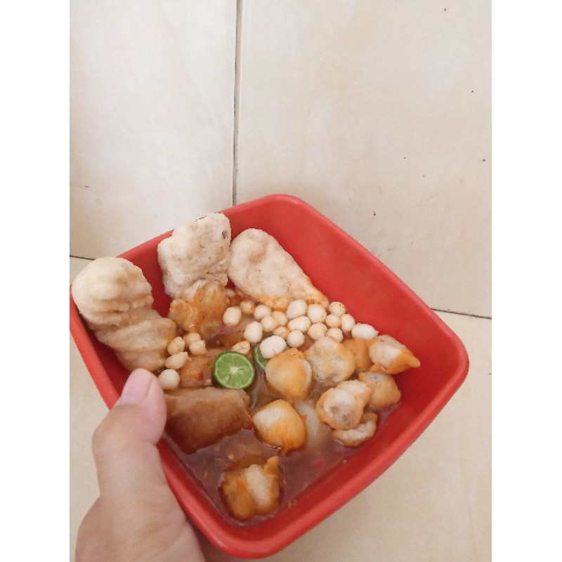 

paketan cuanki (topping baso aci) Wak endah