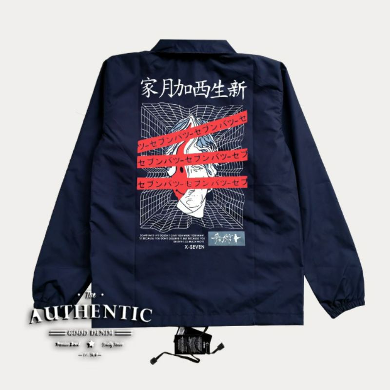 Jaket Taslan Pria X-Seven Waterproof/Anti Air Best Quality