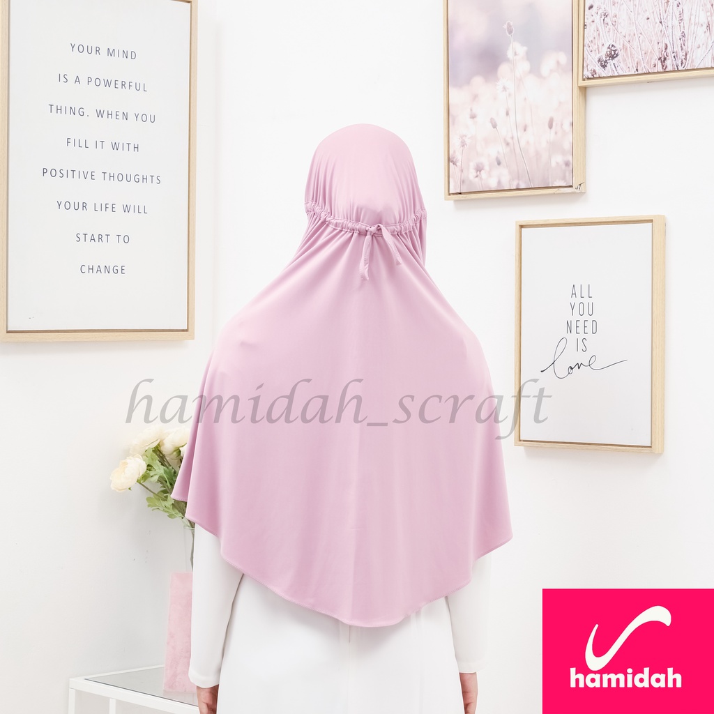 HIJAB BERGO SERUT TALI HAMIDAH ORIGINAL BAHAN JERSEY