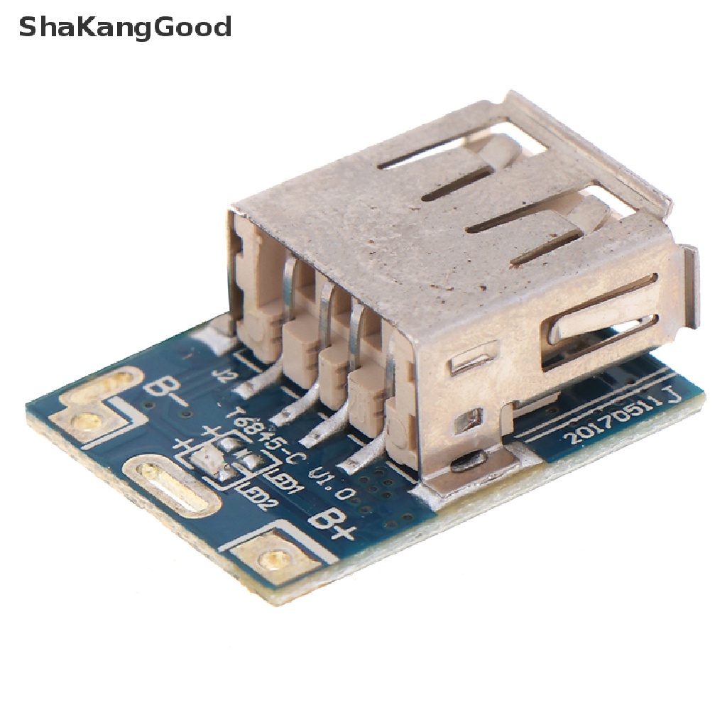 Skid 1pc Papan Modul Power Bank Micro USB 5V Untuk Charger Baterai Lithium Li-ion 18650 DIY