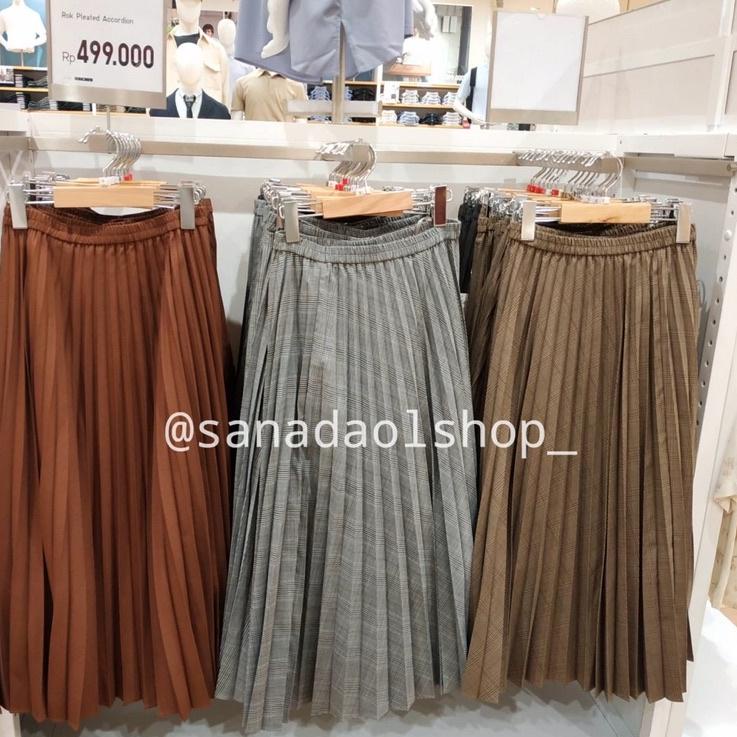 Lagi Tren.. Rok UNIQLO Rok Panjng Pleated