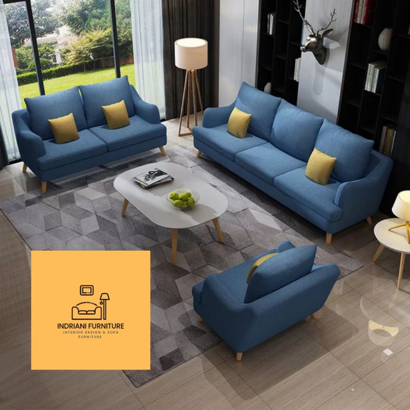 Set Sofa Retro 321 Minimalis Elegant Sofa Tamu Berkualitas Busa Super Empuk Premium Quality