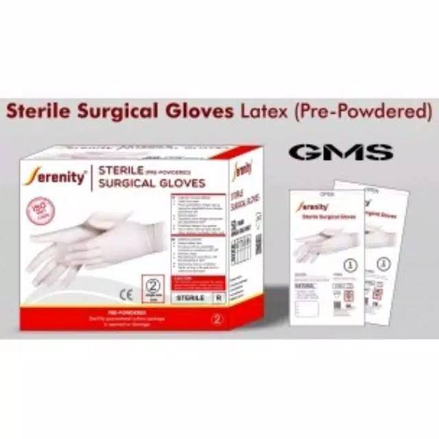 Sarung Tangan Steril Per Box Isi 50 Pasang / Sterile Surgical Gloves