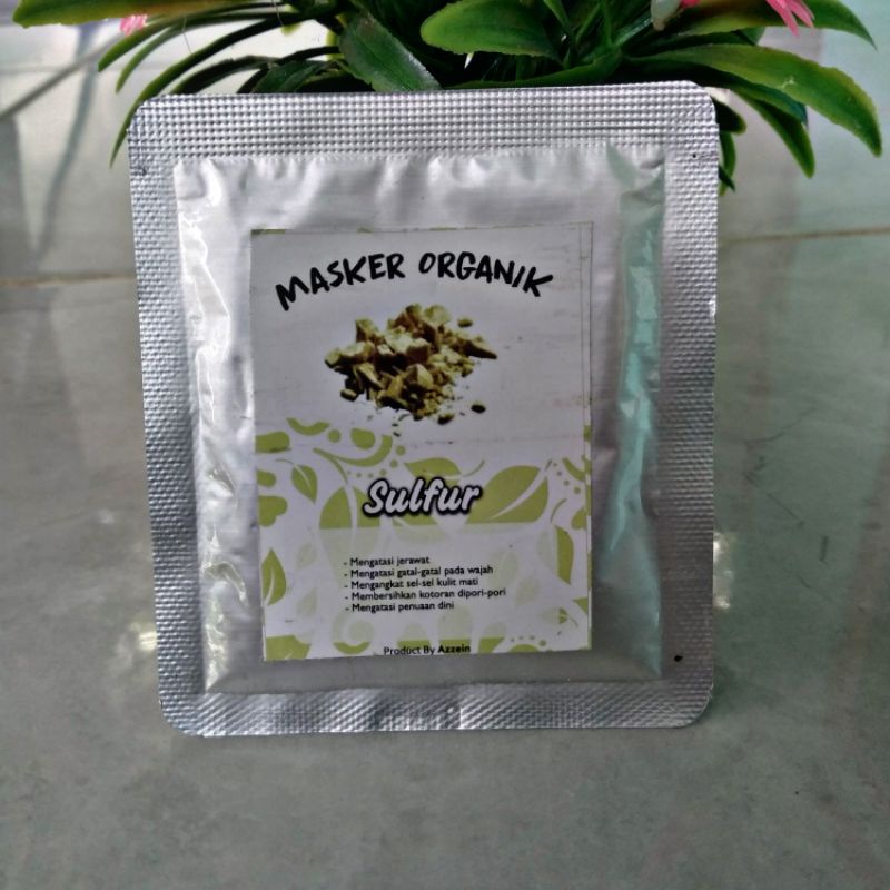 Masker Wajah Sulfur/Masker Organik Sulfur/Masker Wajah Organik