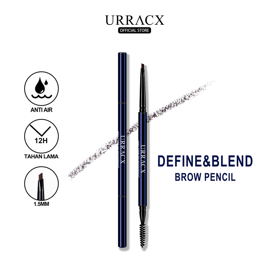 URRACX Pensil Alis Otomatis /Pensil Alis Tahan /Air Pensil Alis Untuk Pemula/Pensil Alis Tahan Warna Tahan Lama/ Eyeliner