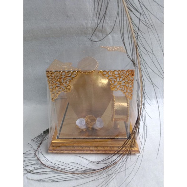 Tempat Perhiasan Mahar Kotak Hantaran Perhiasan Kotak Tempat Mahar KALUNG GELANG Bahan SATIN