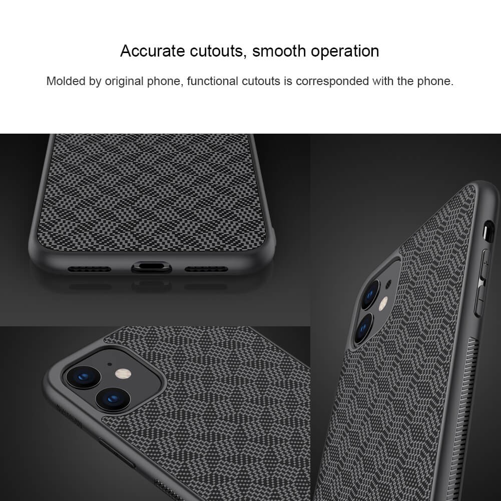 Hard Case Apple iPhone 11 6.1 Nillkin Synthetic Fiber Plaid Casing Original