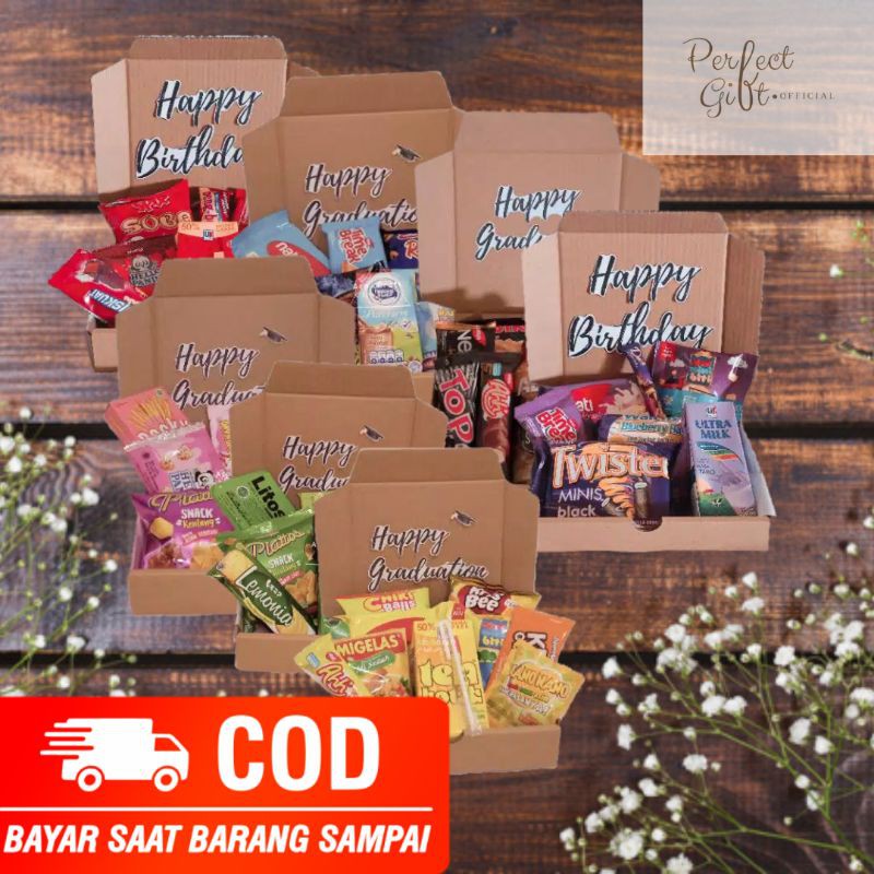 

(PERFECTGIFT.OFFICIAL) Snack Box Mini COD Bayar Di Tempat Kado Hadiah Graduation Wisuda Cowok Jambi