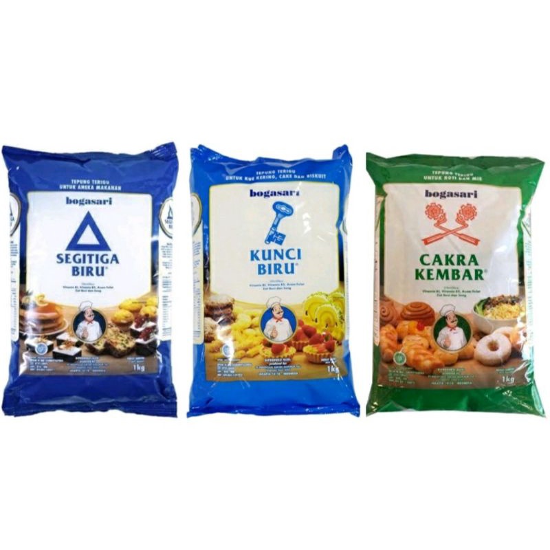 

Mirah Tepung Terigu Bogasari/segitiga biru/kunci bitu/cakra Kembar✅