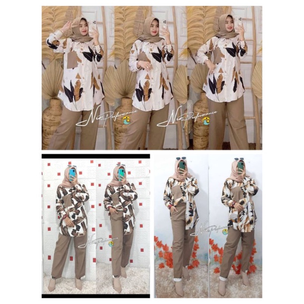BAJU SETELAN CELANA WANITA PREMIUM ZOYA
