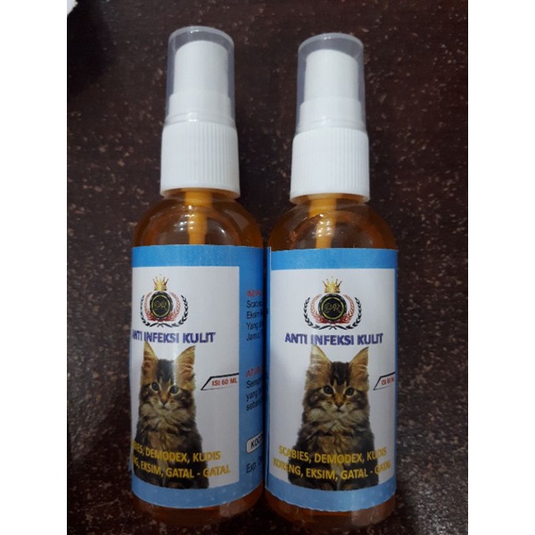 obat jamur spray anti infeksi kulit 60ml untuk kucing