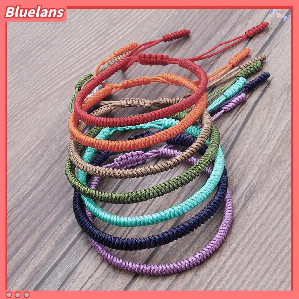 Gelang Tali Kepang Handmade Warna Polos Untuk Unisex