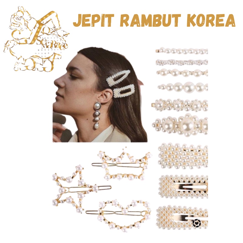 JEPIT RAMBUT KOREA MUTIARA