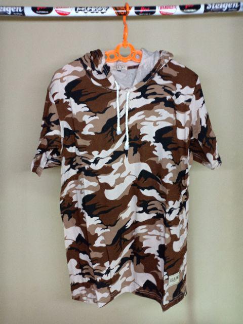 Bayar Di Tempat - Kaos Hoodie Pria Lengan Pendek Kaos Printing Kaos Motif Kaos Kupluk Kaos Surfing