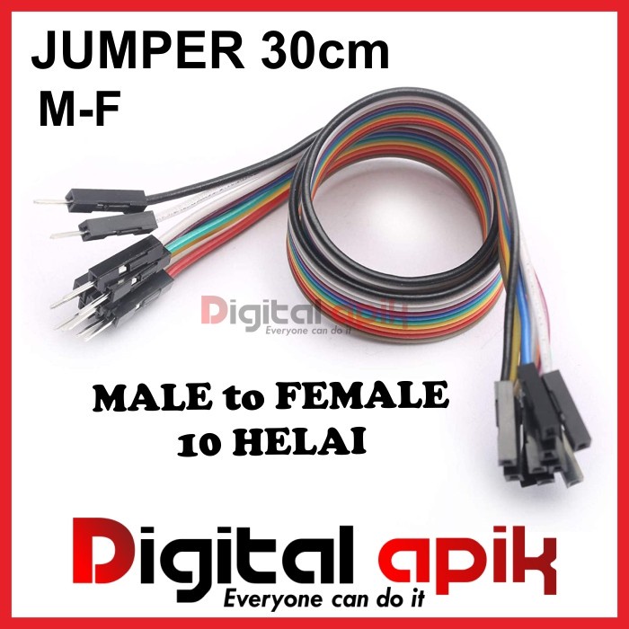 Jual Kabel Jumper Pelangi Male To Female Panjang Cm Cm Arduino P M F Shopee Indonesia