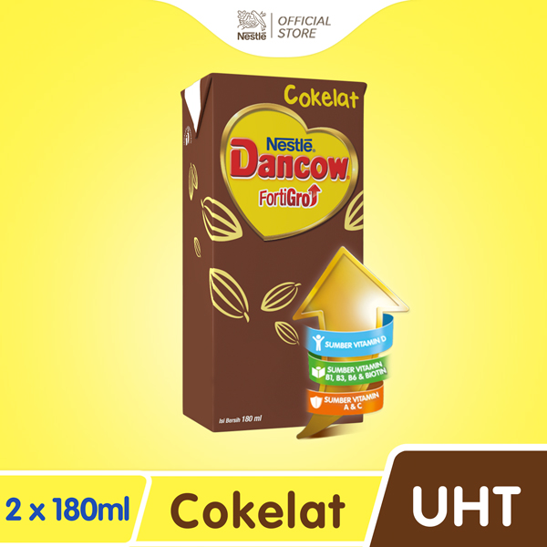 

DANCOW Fortigro Susu UHT Coklat Usia Sekolah Susu Anak 180ml x 2 pcs