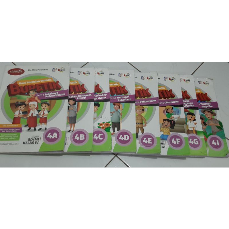 Buku bupetik kelas 4 (1paket 4a-4i)