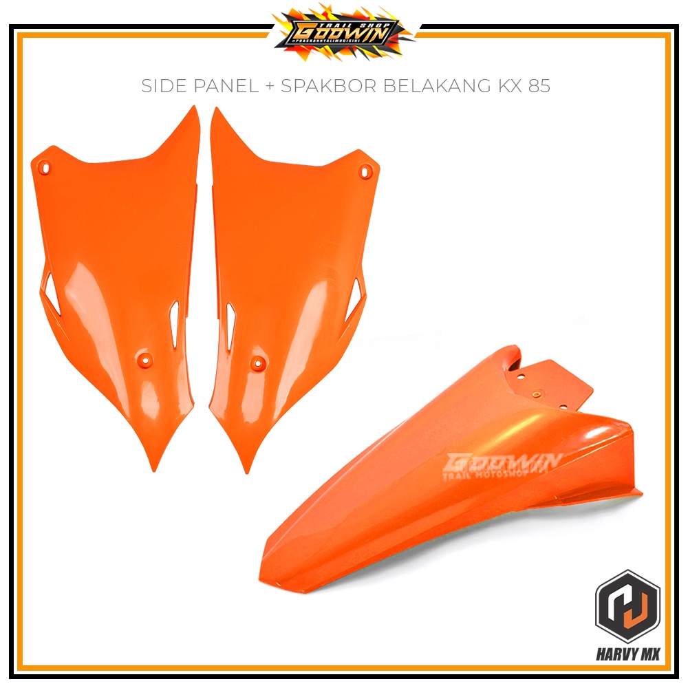 Paket Hemat Cover Body Side Panel Spakbor Slebor Belakang HARVY MX KX 85