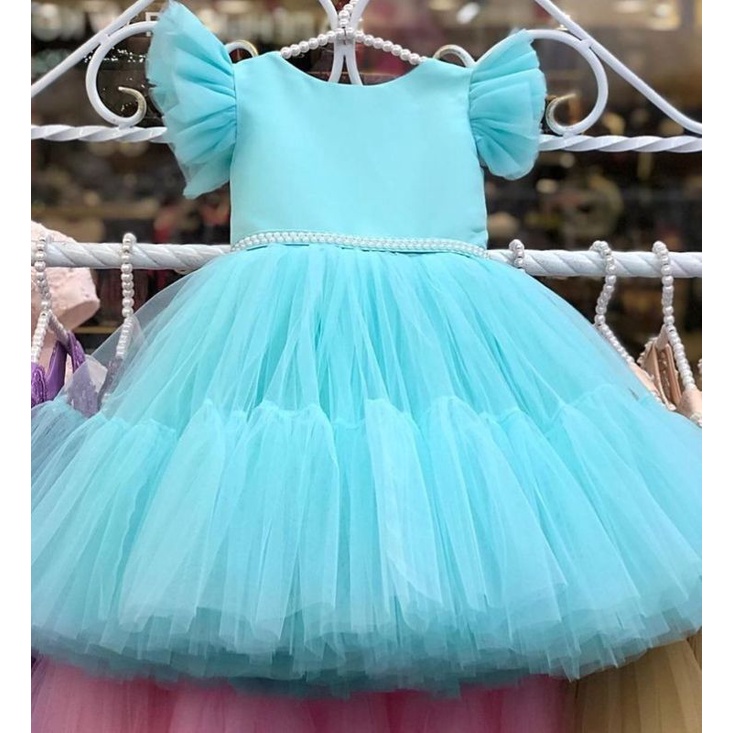 dress REVINA  tutu dress ultah baju anak perempuan pesta ulang tahun kondangan natal lebaran tedak sinten gamis pesta photoshot