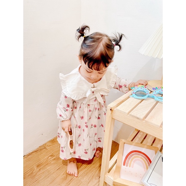 dress anak perempuan lengan panjang tunik bayi perempuan cewek 1-3 tahun baby FREYA DRESS MONA