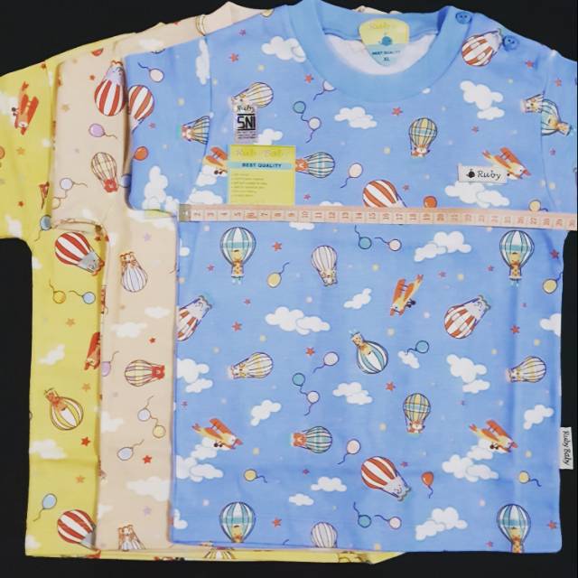 Oblong Ruby Baby Pendek Panjang M L XL Motif Baju Gulon Murah Halus Lembut SNI