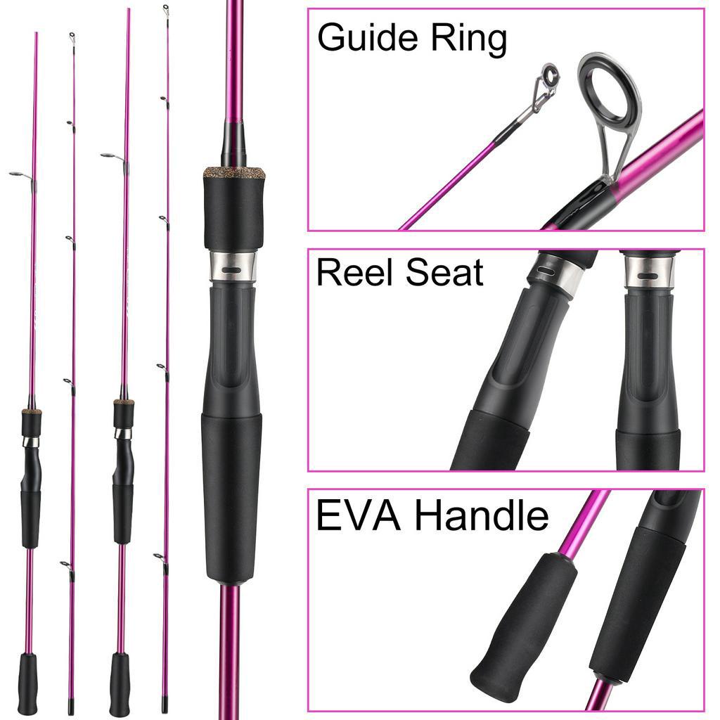 Joran Pancing Set 1.8m Casting Fishing Rod with 12+1BB/19+1BB/18+1BB Fishing Reel Carbon Fiber EVA Handle Max Drag 6-8kg