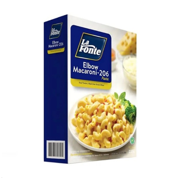 

LAFONTE Elbow 206 Macaroni 225 gram / Makaroni Pipa