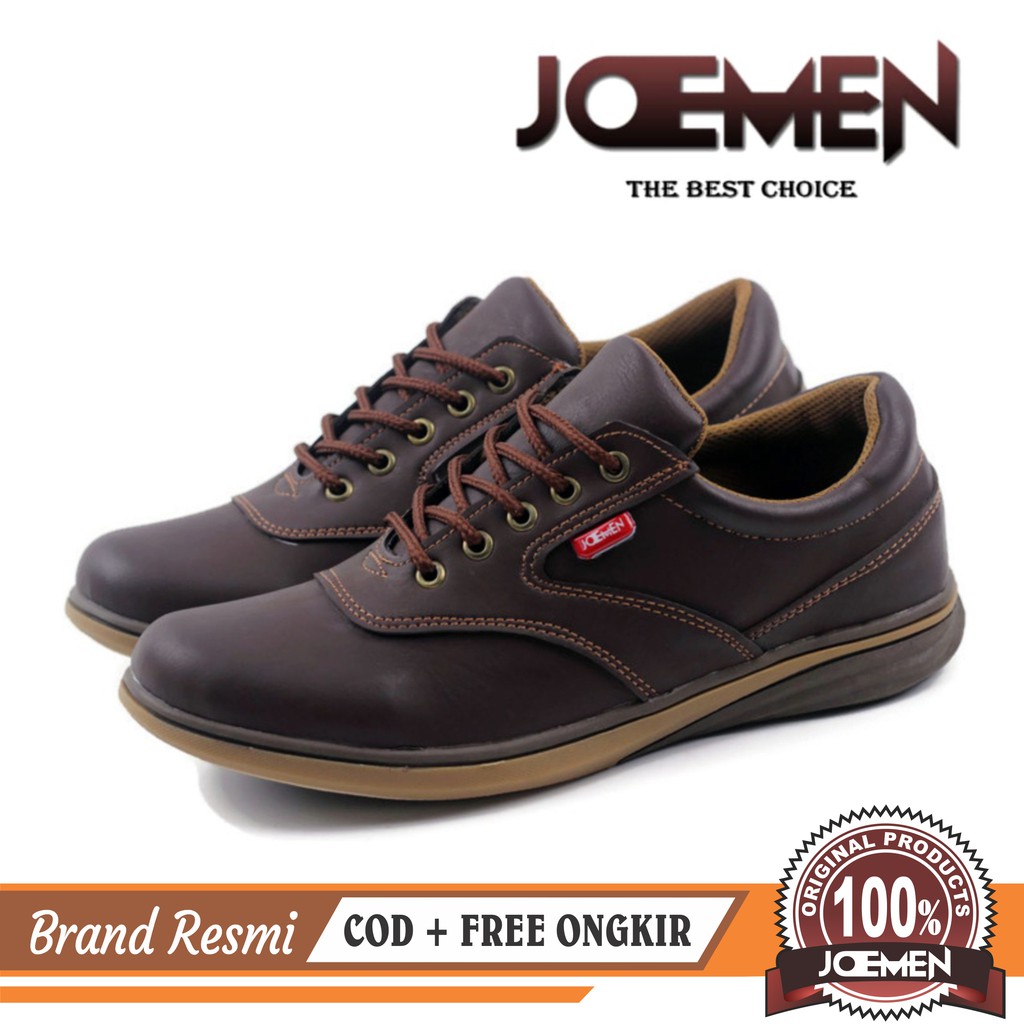 Diskon 35% KULIT PREMIUM Sepatu Pria Joemen j 35 Fashion Pria Kuliah Kerja
