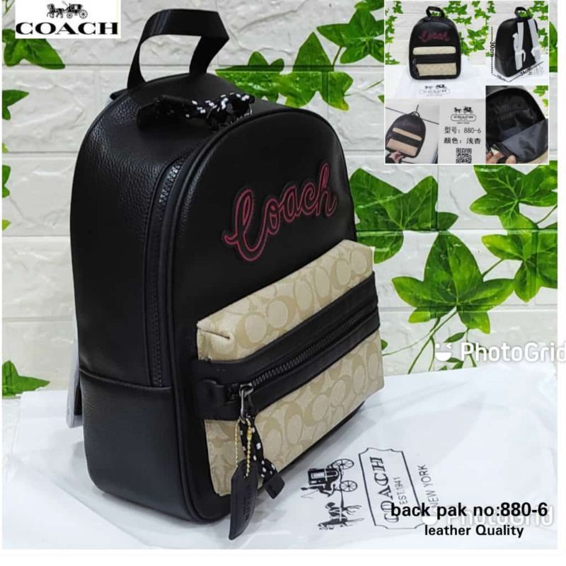 Tas Ransel Coach Vale With Signature Canvas