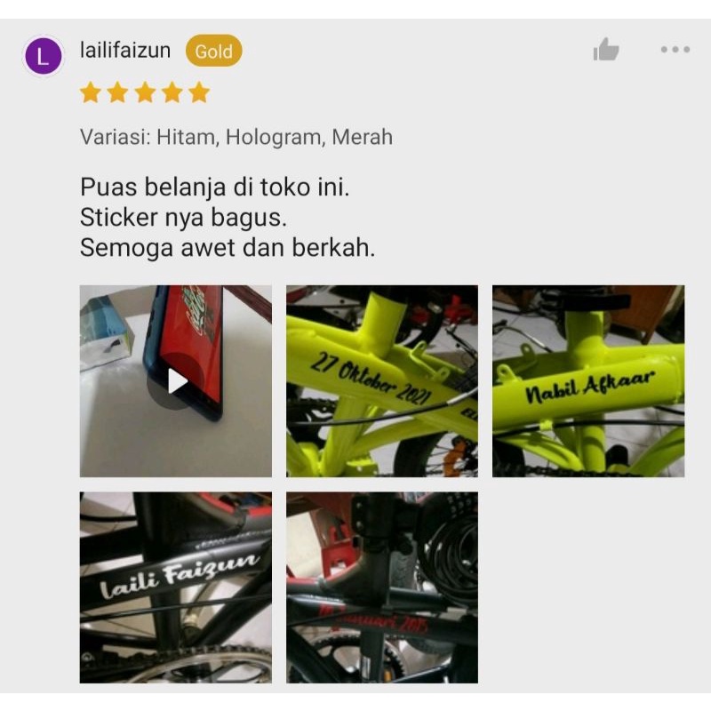 STICKER CUTTING CUSTOM NAMA LATIN