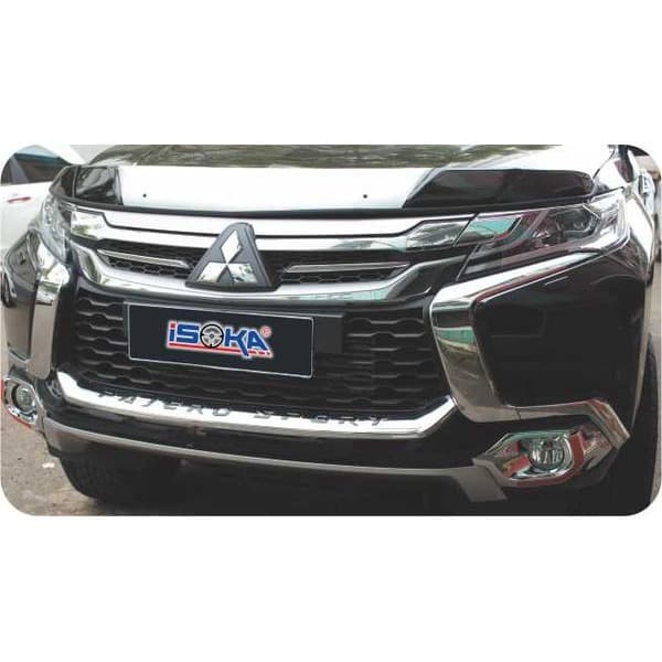 List Grill Pajero Sport Bawah 2016 tersedia warna hitam merah chrome