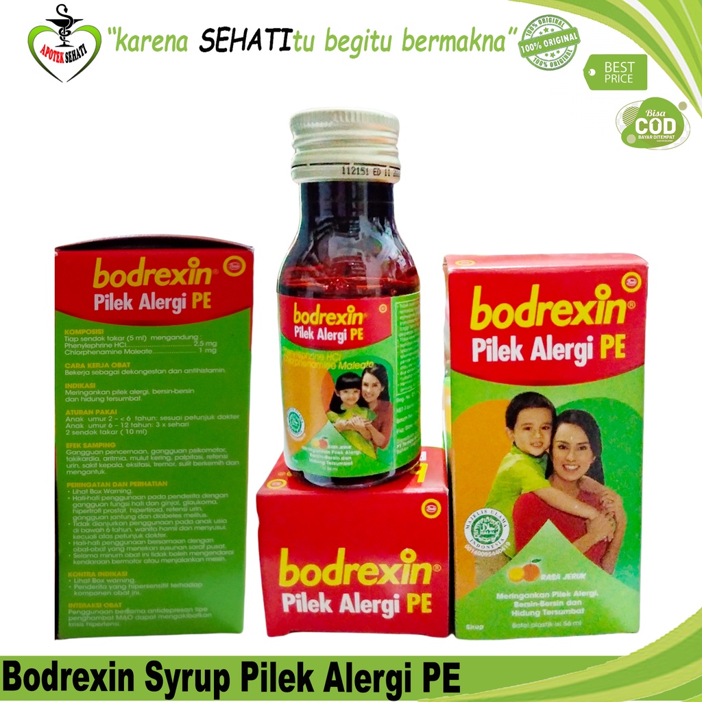 BODREXIN PILEK DAN ALERGI SIRUP 56 ML