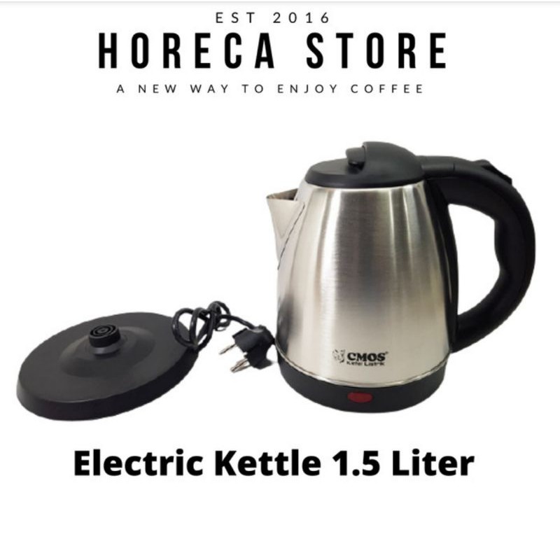450 Watt Teko CMOS Pemanas Air Listrik 1,5 Liter  Electric Kettle Boiling Water