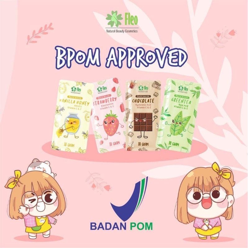 [READY] FLEO MASKER WAJAH 10gr ORGANIK / FLEO MASK OFF WASH BPOM