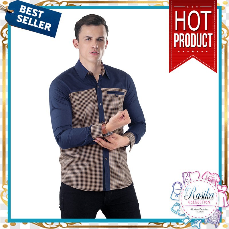 Pakaian Kemeja - Kemeja Casual - executive kantor - Pria SAY 732
