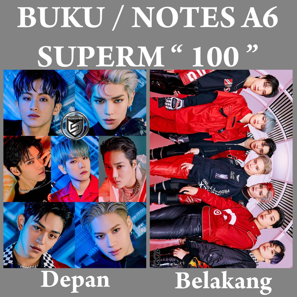 

[READY STOCK] Note A6 SuperM Buku Notes Notebook Kpop Murah