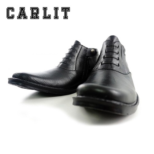 Sepatu PDH 03 Reseleting Militer Warna Hitam Original Carlit Untuk Ke Kantor Dan Pesta