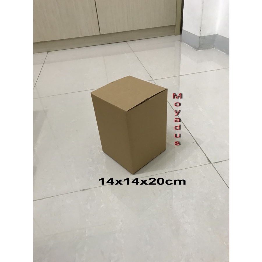 

kardus/karton/box uk. 14x14x20 cm Cocok untuk packing, singelwall polos