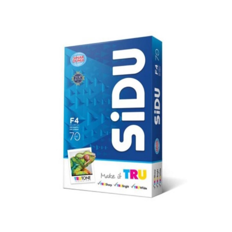 

1 Rim SIDU HVS ukuran F4 70 GSM 500 lembar