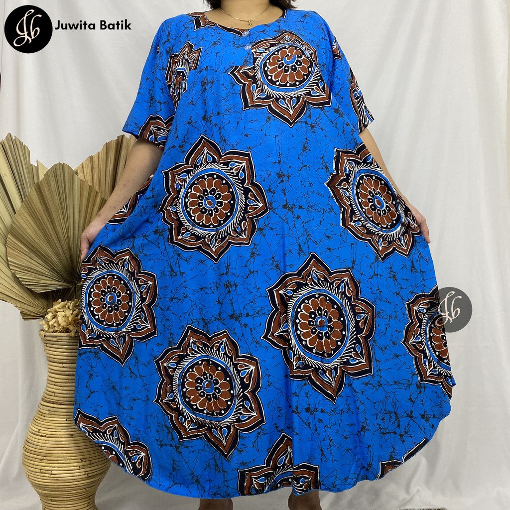 Juwita Batik - Daster Payung Jumbo Busui Friendly LD 130 3XL Super Jumbo Murah Terbaru PART-II