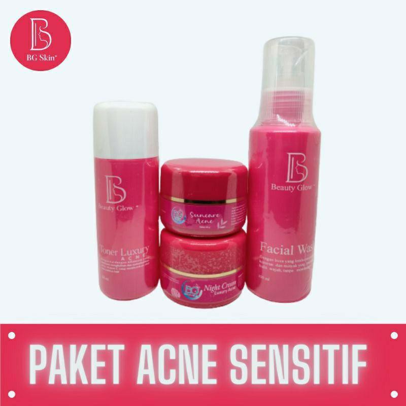 BG SKINCARE/ BG BEAUTY GLOW / PAKET ACNE SENSITIF